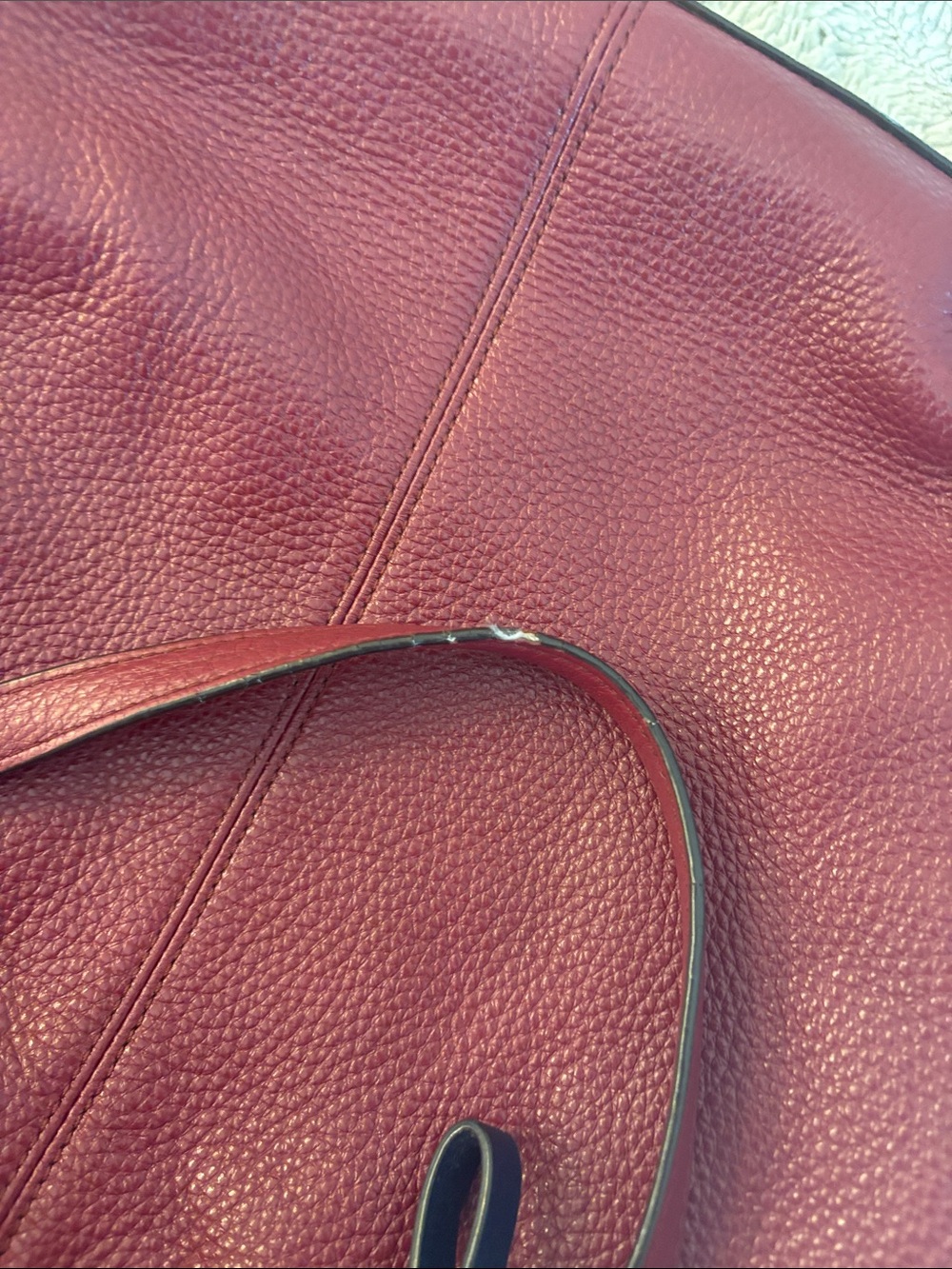 Red coach tote - Picture 8 of 9